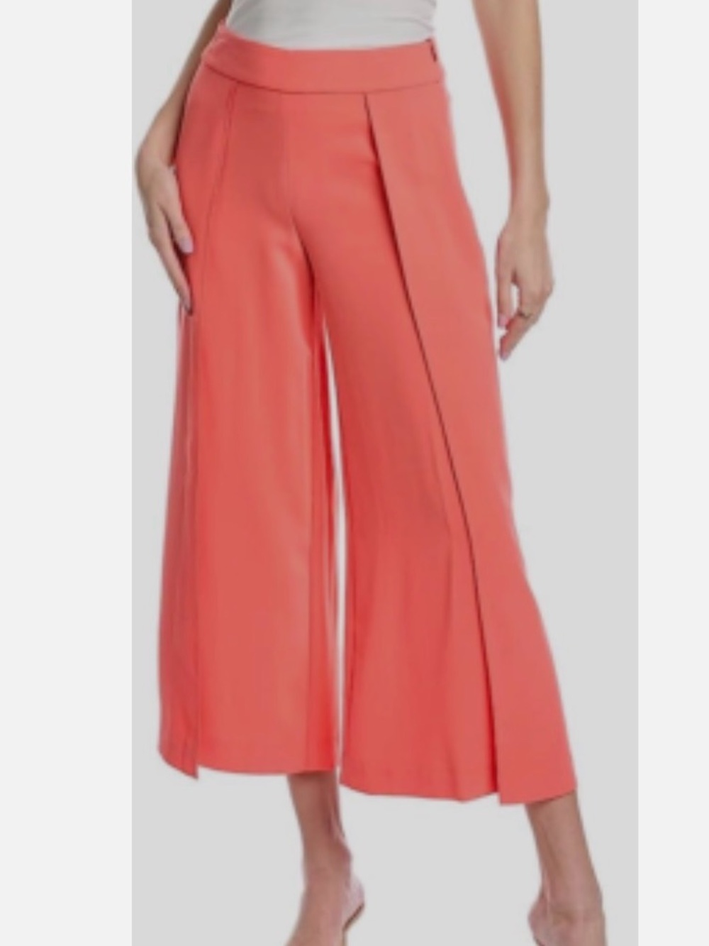 Trina Turk Women's Pink Ankle-Length Wide-Leg Esplande Pants Pants